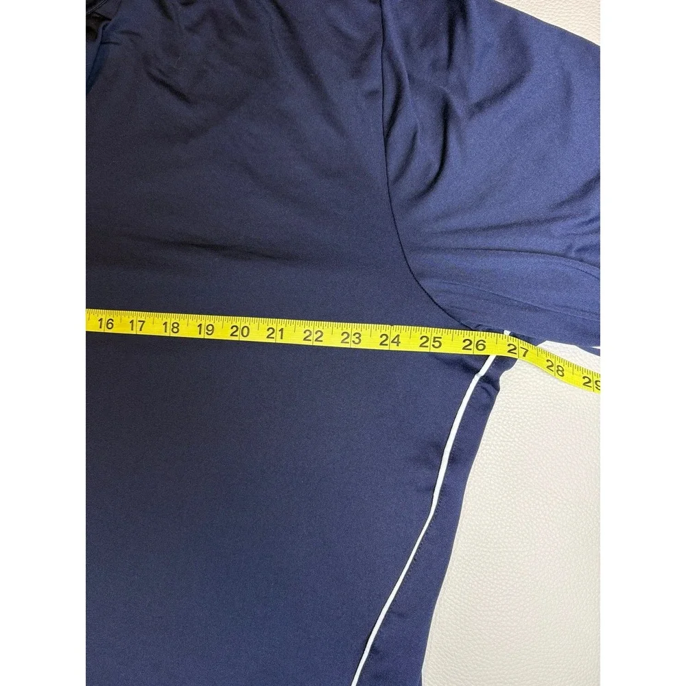 Callaway Men's XXL Navy Blue 1/4 Zip Long Sleeve Athletic Shirt pullover EUC.